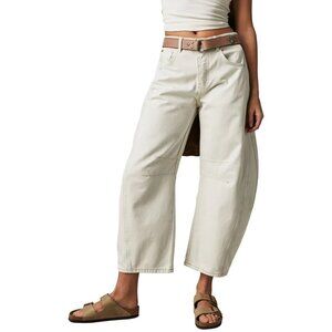 Free People - We The Free Good Luck Mid-Rise Barrel Jeans